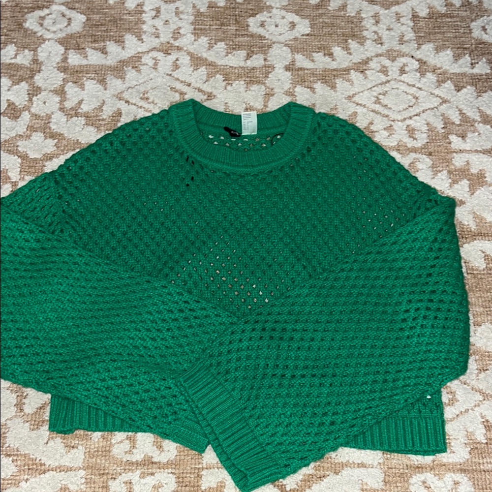 H&M Green Knit Sweater